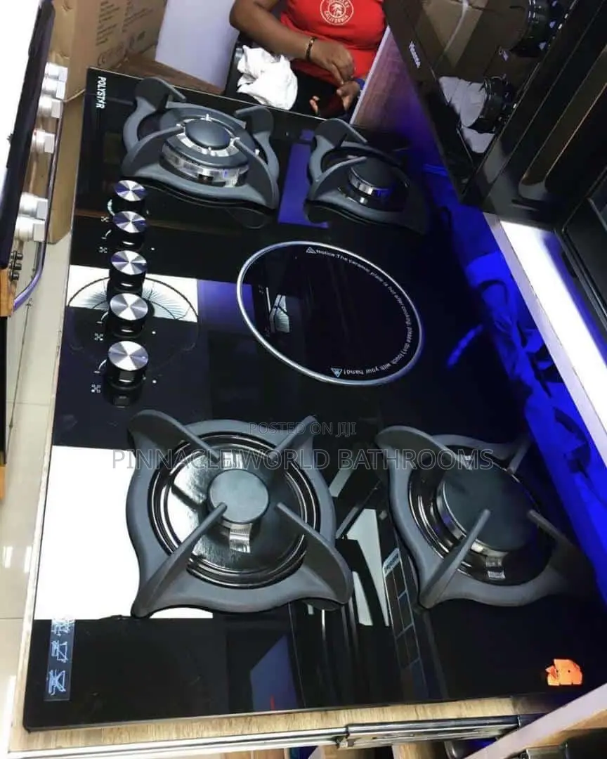 Built-in Gashob Polystar 4 Burner One Electric Ignition