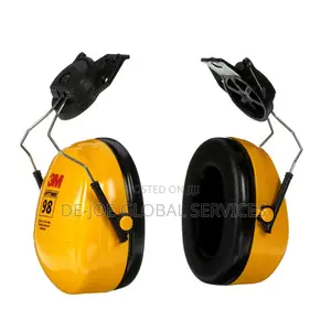 3M Peltor Optime 98 Cap Mounted Earmuffs-Yellow