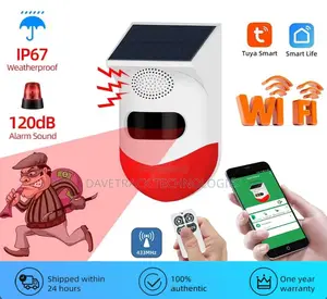 Tuya Smart Wifi Motion Detecto Solar Alarm Waterproof Remote