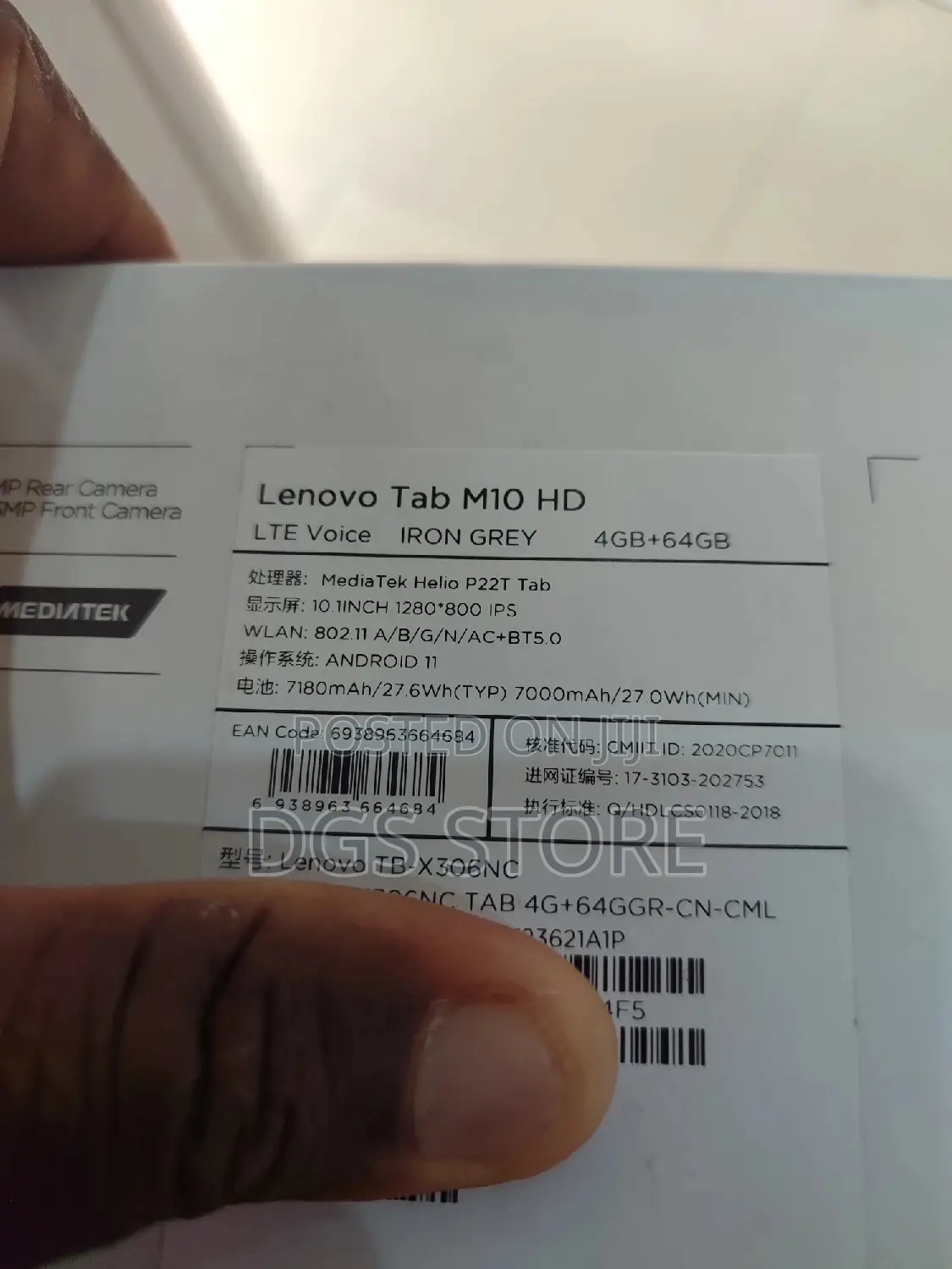 New Lenovo Tab M10 64 GB Gray