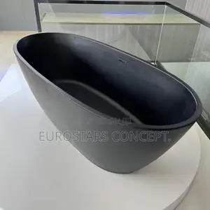 Matt Black Acrylic Bath Tub