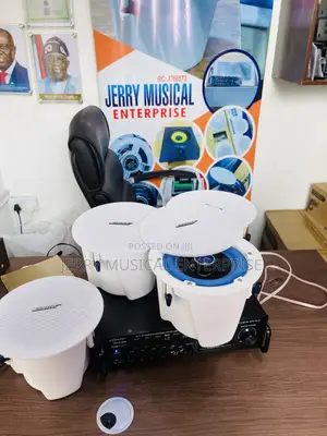 Orginal Bose Ceiling Speakers With Powered Amplifier