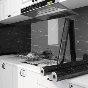 Marble Vinyl Waterproof Wallpaper For Kitchen - 5M