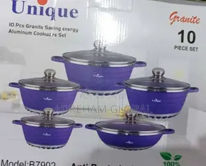 10pcs Unique Granite Saving Energy Aluminium Cookware Set 