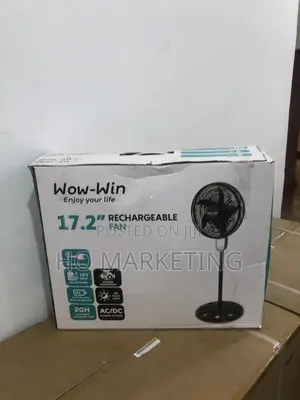 17.2 Inches Rechargeable Fan Standing Fan Wow Win