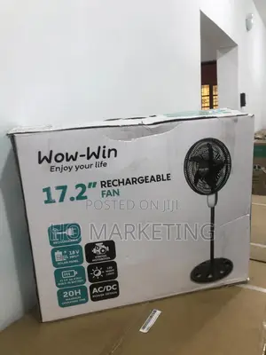 17.2 Inches Wow Win Rechargeable Standing Fan