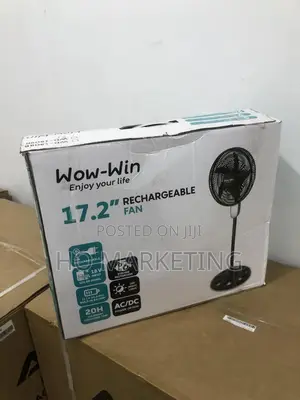 Wow Win Rechargeable Standing Fan 17.2 "