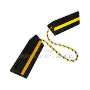 Aircraft Rubber Wheel Chock Tire Wedge Blocks Rope