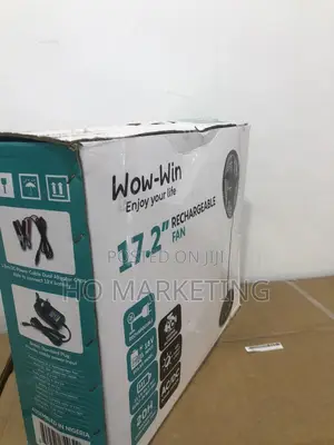 Strong Rechargeable Standing Fan 17.2'' Wow Win