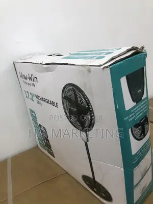 Powerful Airflow Standing Fan 17.2'' Rechargeable
