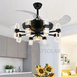 Led Fan Chandelier Light