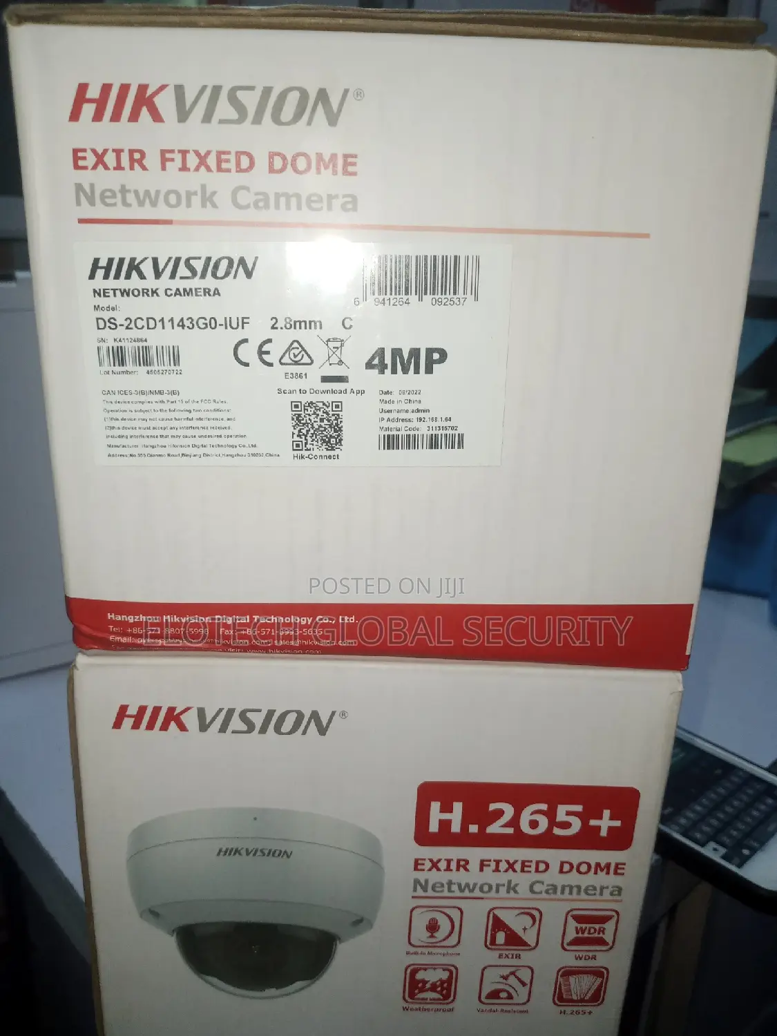 Hikvison EXIR Fixed Dome Network Camera