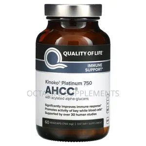 Kinoko Platinum Ahcc 750 Mg 60 Vegicaps