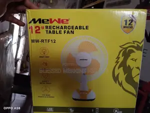 Mewe Rechargeable Table Fan 12"