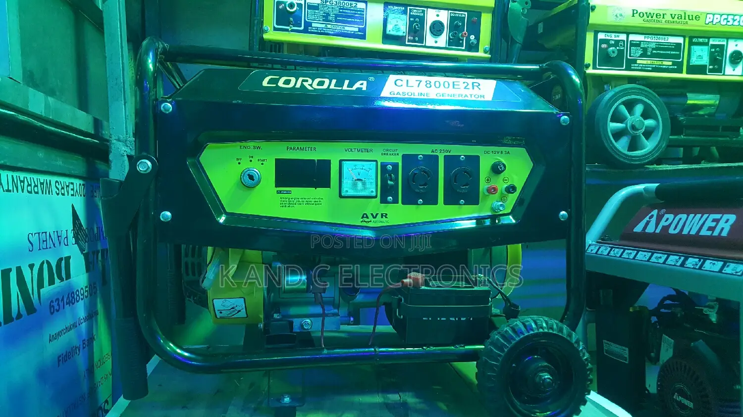 Corolla 4.5kva Key Starter and Remote Control Generator