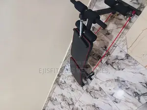Foldable Situp Bench With Spring and Resistance Ropes