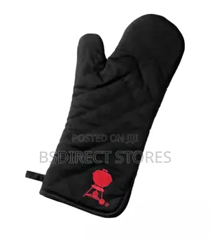 Weber Premium Grill Mitt (Black With Red Kettle Logo)