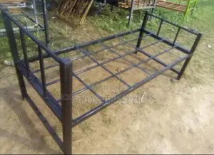 Single Metal Bed 6 by 3 Feet.