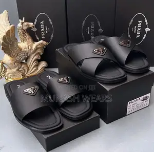 Original Leather Prada Slipers