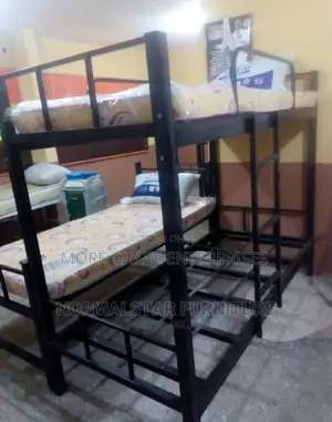 Strong Metal Bunk Bed For Worker's Rooms 6 By 3 Feet.