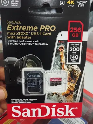 Sandisk 256gb Extreme Pro Microsdtm Uhs-I 200mbps