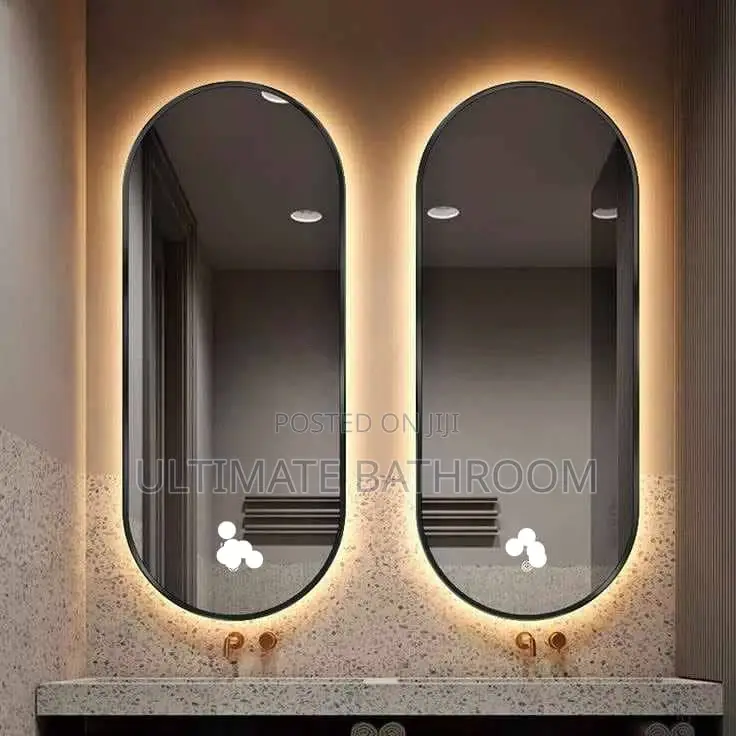 Round Warm Light Mirror