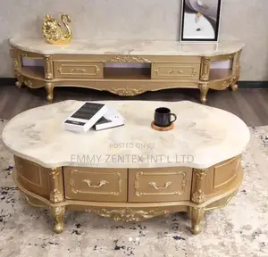 Royal Marble Center Table With TV Stand