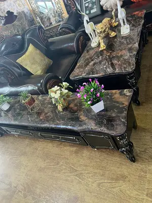 Royal Marble Center Table and TV Stand