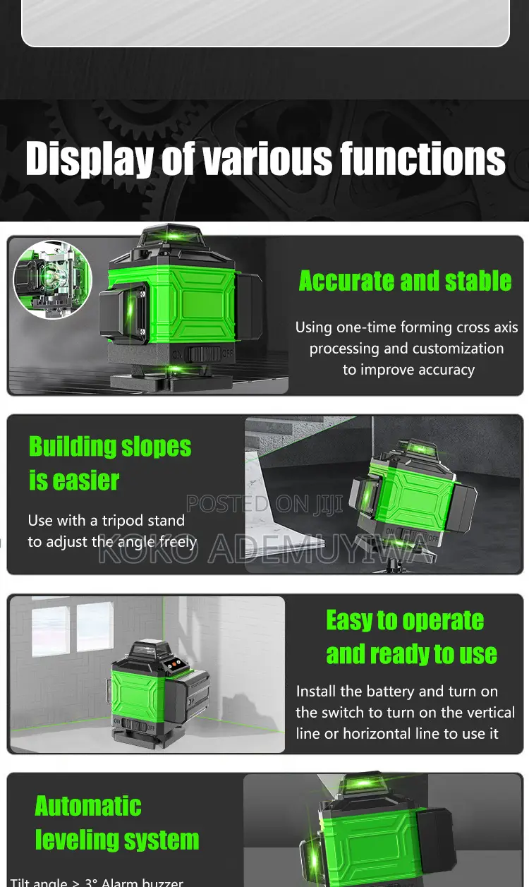 8 Lines 2D 360 Self-Leveling Laser Level