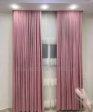 Luxury Turkish Curtain Fabrics Pink Colour