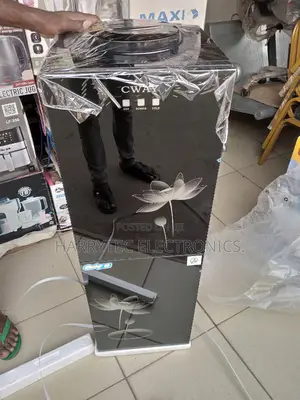 Cway Water Dispenser With Fridge Black Color, 2yrs Warranty