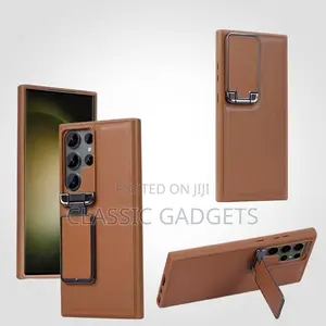 Luxury Shell Leather Case for Galaxy S24 Ultra / 15 Pro Max