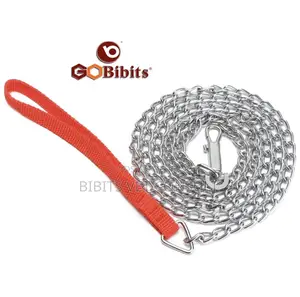 Red Handle Dog Chain Leash