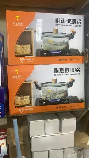 Transparent Glass Cooking Pot
