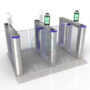 2 Lanes Flap Barrier Swing Turnstile Access Control Security