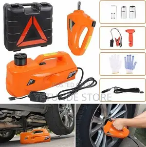 7ton Floor Jack Lift 12V W/Impact Wrench Tire Inflator Pump