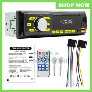 Car Stereo Receiver BT MP3 Player FM Radio Voice Assistant