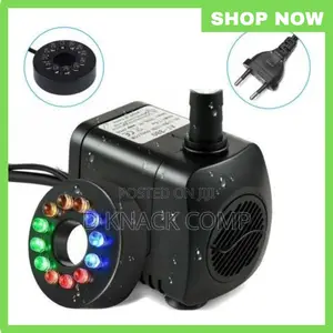 Aquarium 15w Submersible Water Pump Led Light Fish Pond Tank
