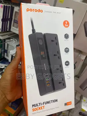 Porodo Powerology Multiport Socket 2 Meters