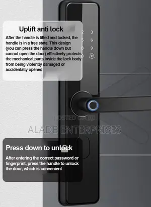 Smart Electronic Auto Door Lock With Biometric QUALITY