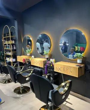 Latest Salon Mirror With 3 Colours Led Lights