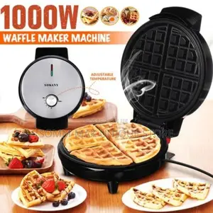 Waffle Maker With Nonstick Coating - 1000W - Kj-505