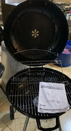 Round New Charcoal Kettle BBQ Grilling Machine With Hinge