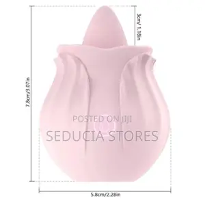 Rose Tongue Licking Vibrator Nipples Dildo Sex Toy for Women