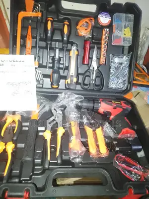 Tools Box Set With Cordless Machine