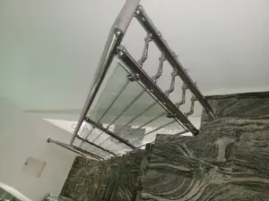 Stainless Stairs Glass Railing Cz