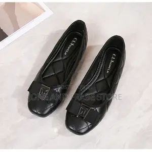 Ladies Women Flat Leather Shoes