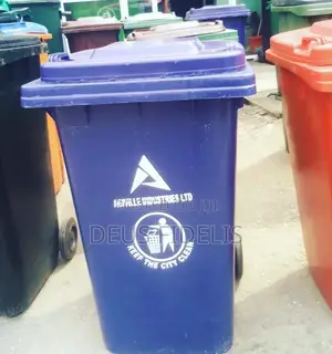 Wheeling Trash Bin