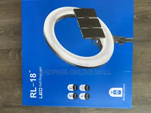18 Inches Ringlight With 3 Phone Holder and Remote Control