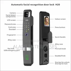 Mobile Tuya Wifi Lock Waterproof Smart Face Automatic Lock